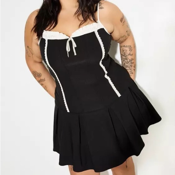 Lovesick Dresses & Skirts - Torrid Lovesick Drop-Waist Coquette Black Dress